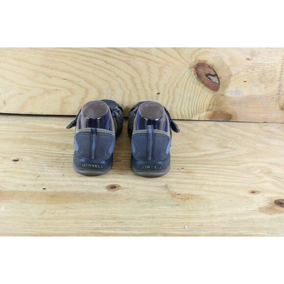 Merrell Sandals Womens Sz 7 M Blue Leather Hyrdo Hiking Slip On - Picture 3 of 8